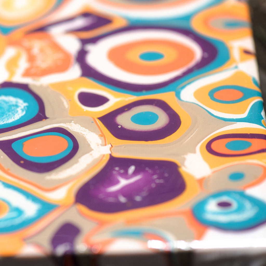 Kabemade, fine art, mixed media, epoxy art, art with texture, pattern, background image, canadian artist. 